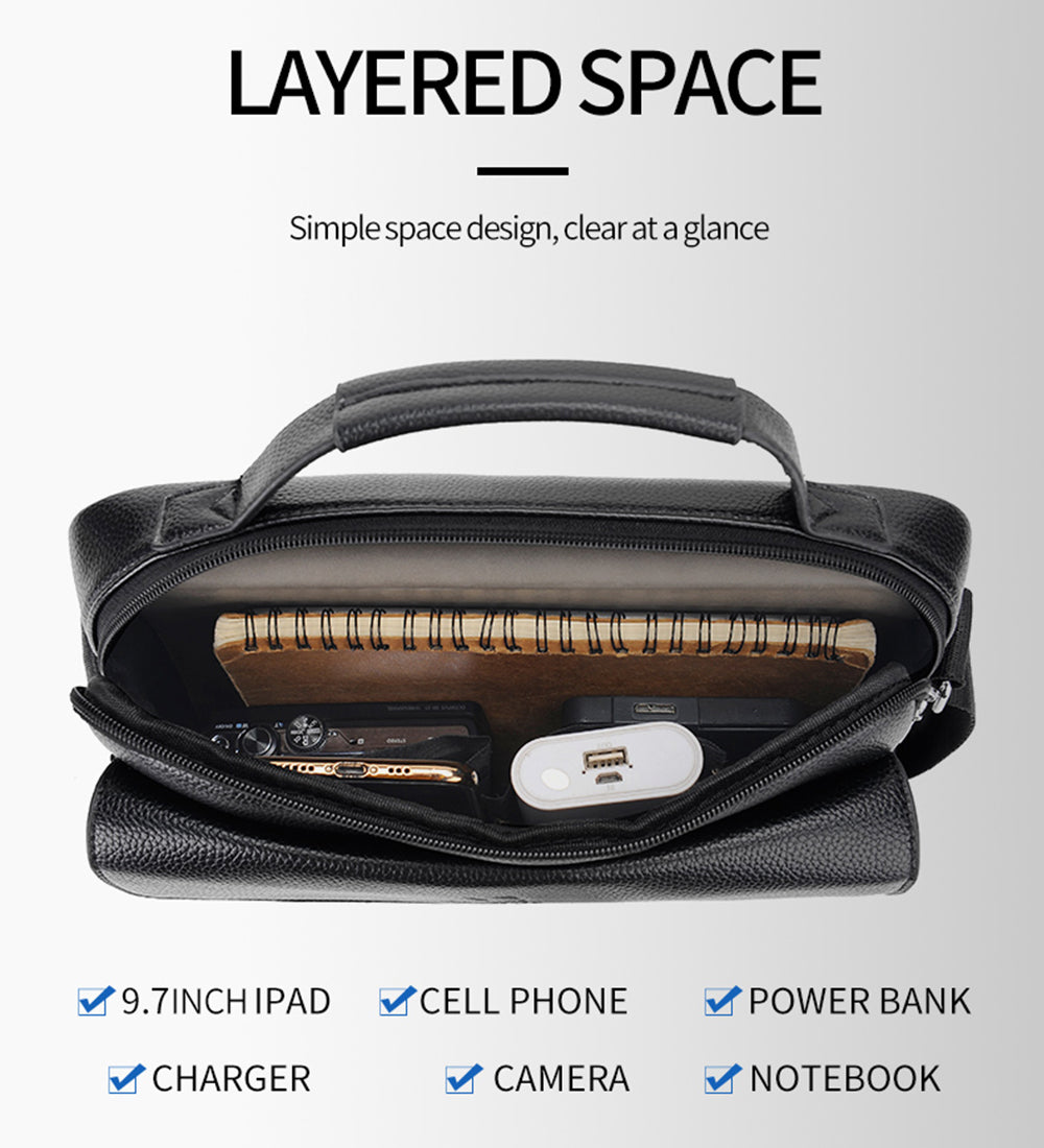 navor Men's Small Multipurpose PU Leather Shoulder/ Messenger Bag