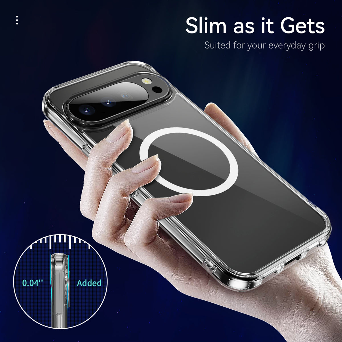 Navor Magnetic Case for Google Pixel 10/10 Pro 2025 with Screen Protector, Compatible with MagSafe & PixelSnap Charger