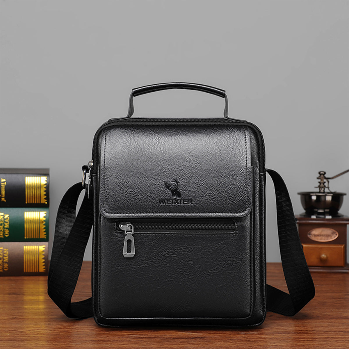 navor Men's Small Multipurpose PU Leather Shoulder/ Messenger Bag