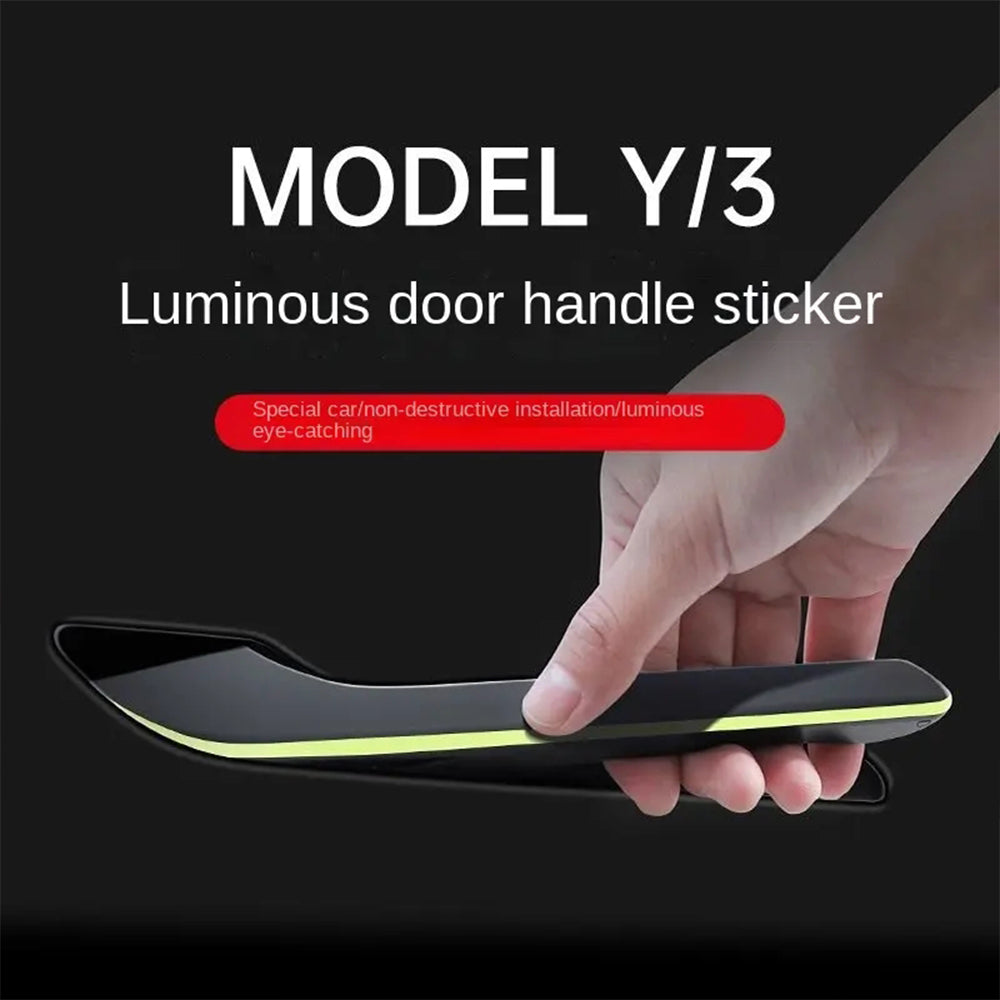 navor Luminous Door Handle Protectors Compatible with Tesla Model 3/ Model Y