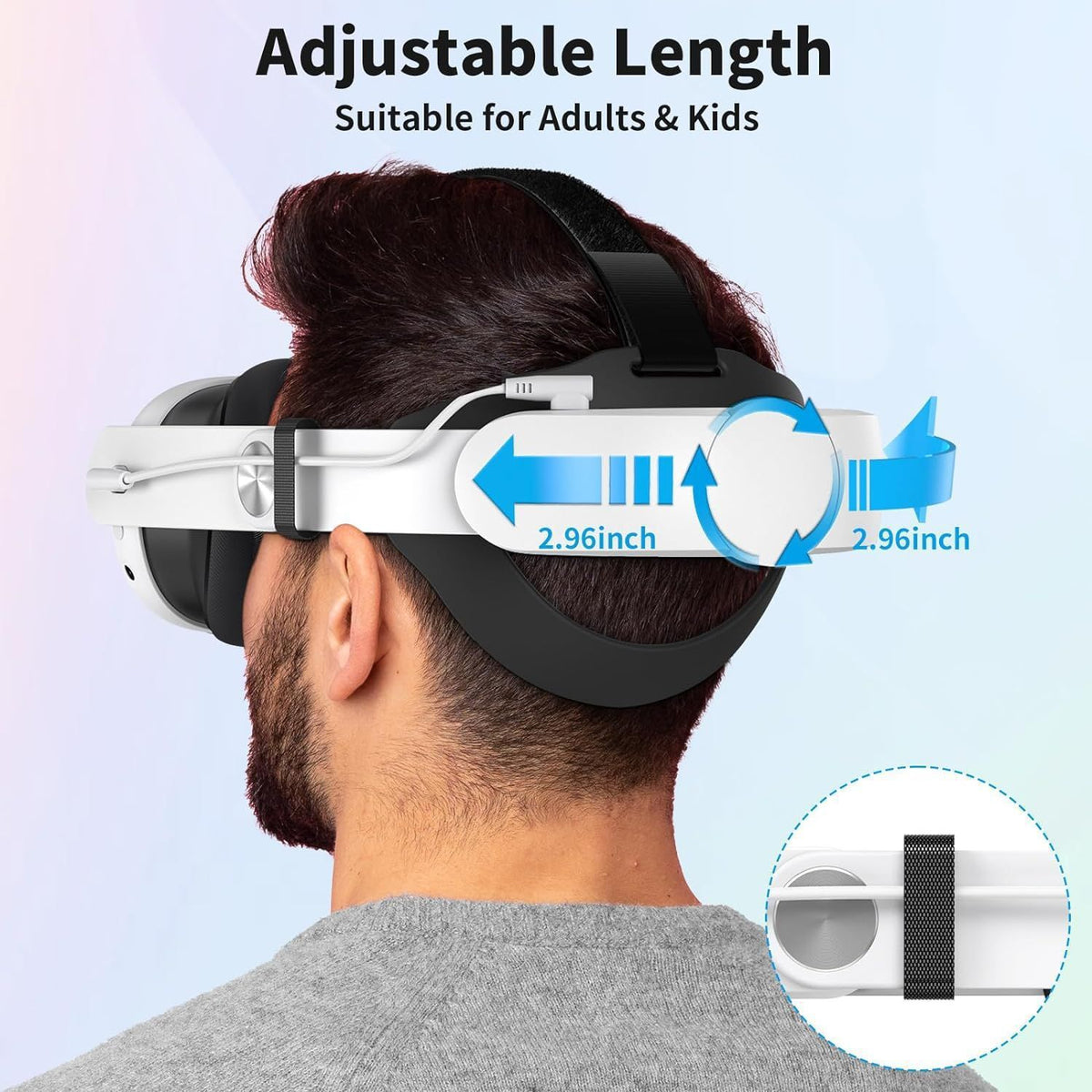 Navor VR Head Strap with 10000mAh Battery for Meta Quest 3 & 3S