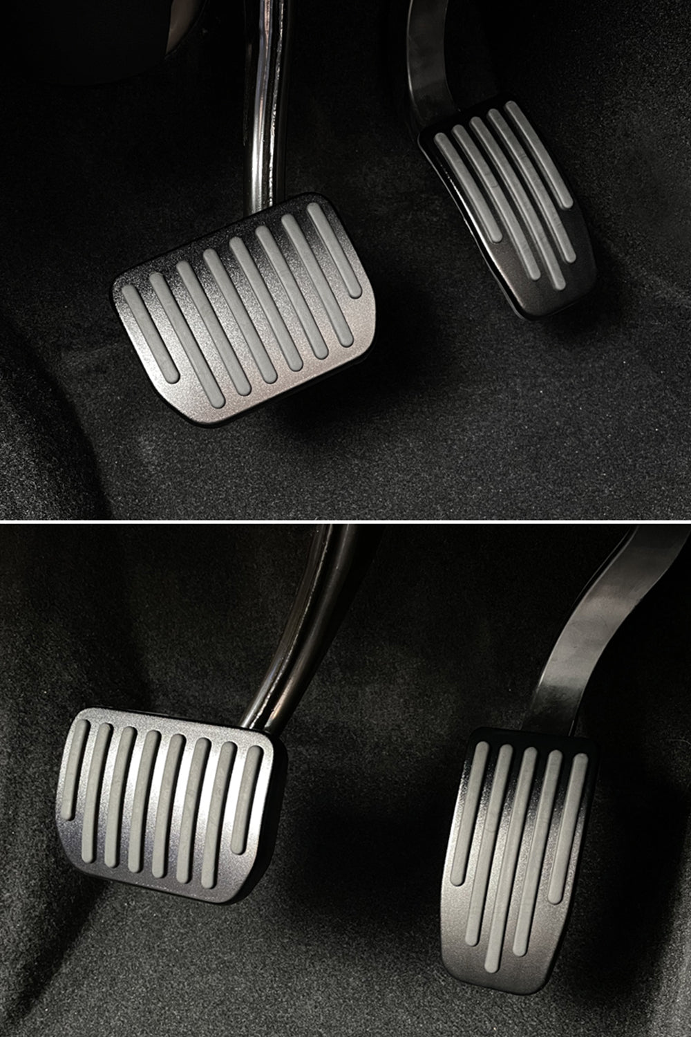 navor Aluminum Anti-Slip Pedal Covers for Tesla Model 3/Y (2020/2021/2022/2023)