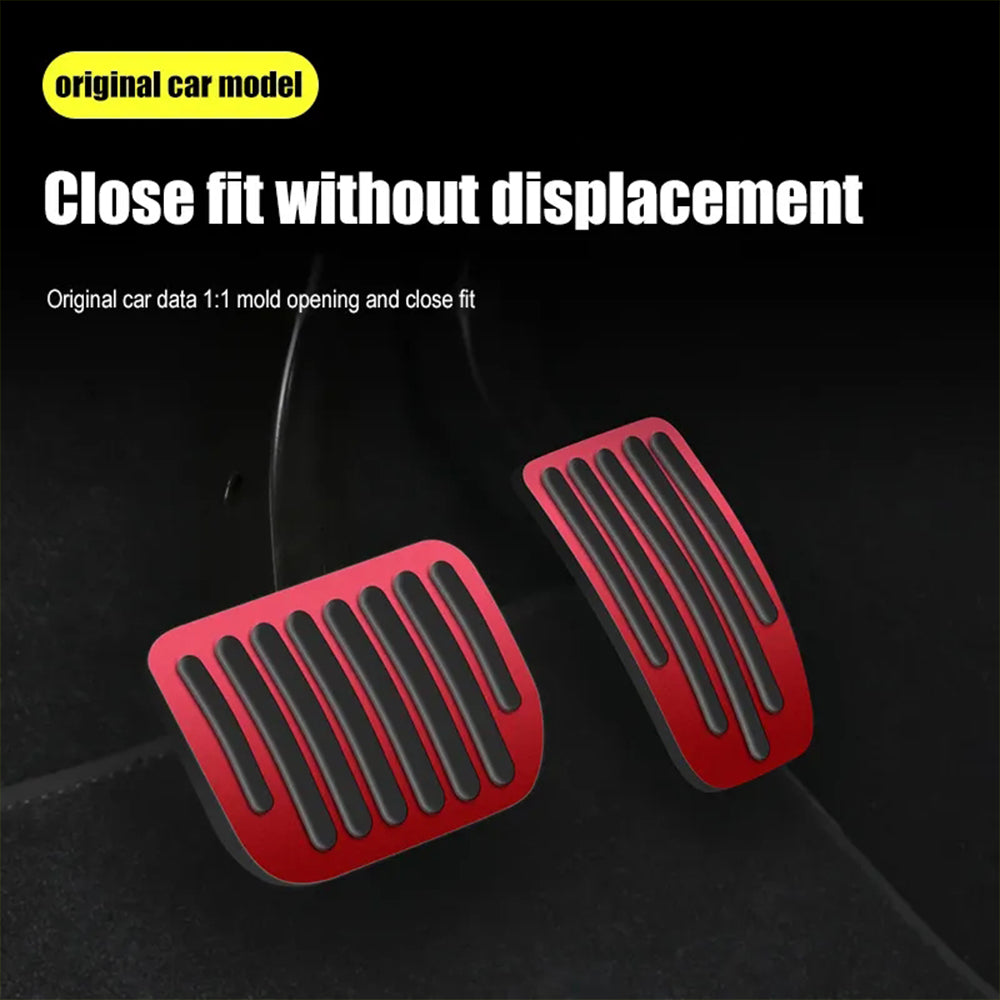 navor Aluminum Anti-Slip Pedal Covers for Tesla Model 3/Y (2020/2021/2022/2023)