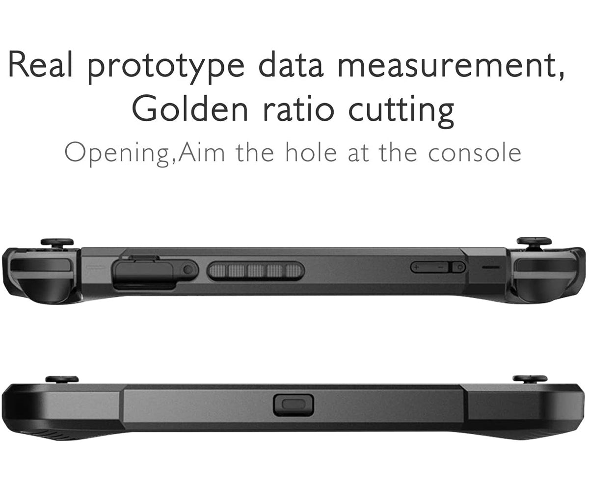 navor Rugged Protective Cover & Screen Protector for Nintendo Switch, with 2 Thumb Grips Caps
