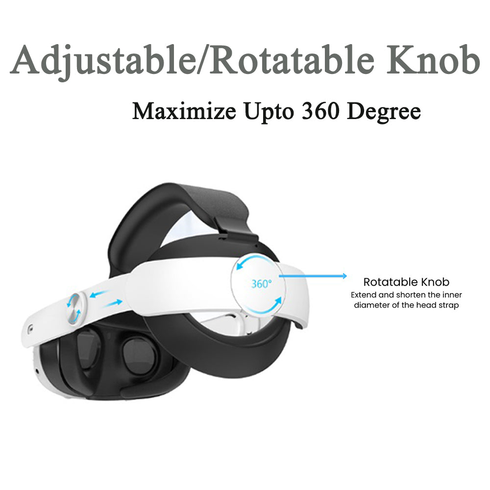 navor Adjustable Head Strap for Meta/Oculus Quest 3 VR Accessories