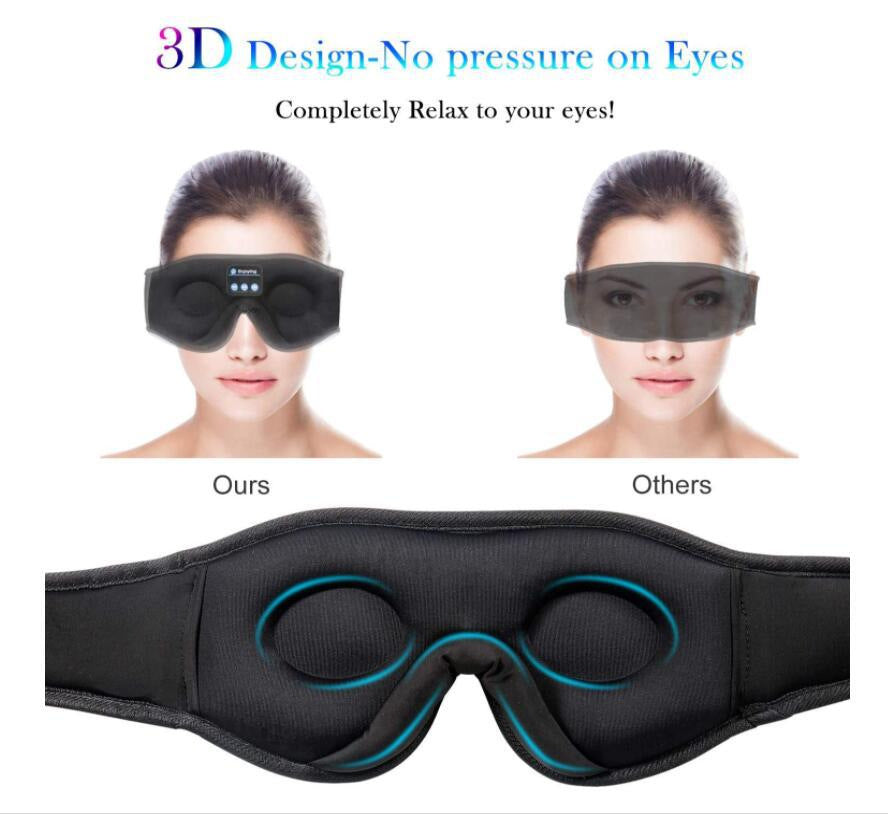 navor for Bluetooth Sleep Headphones Eye Mask with HD Stereo Wireless Audio