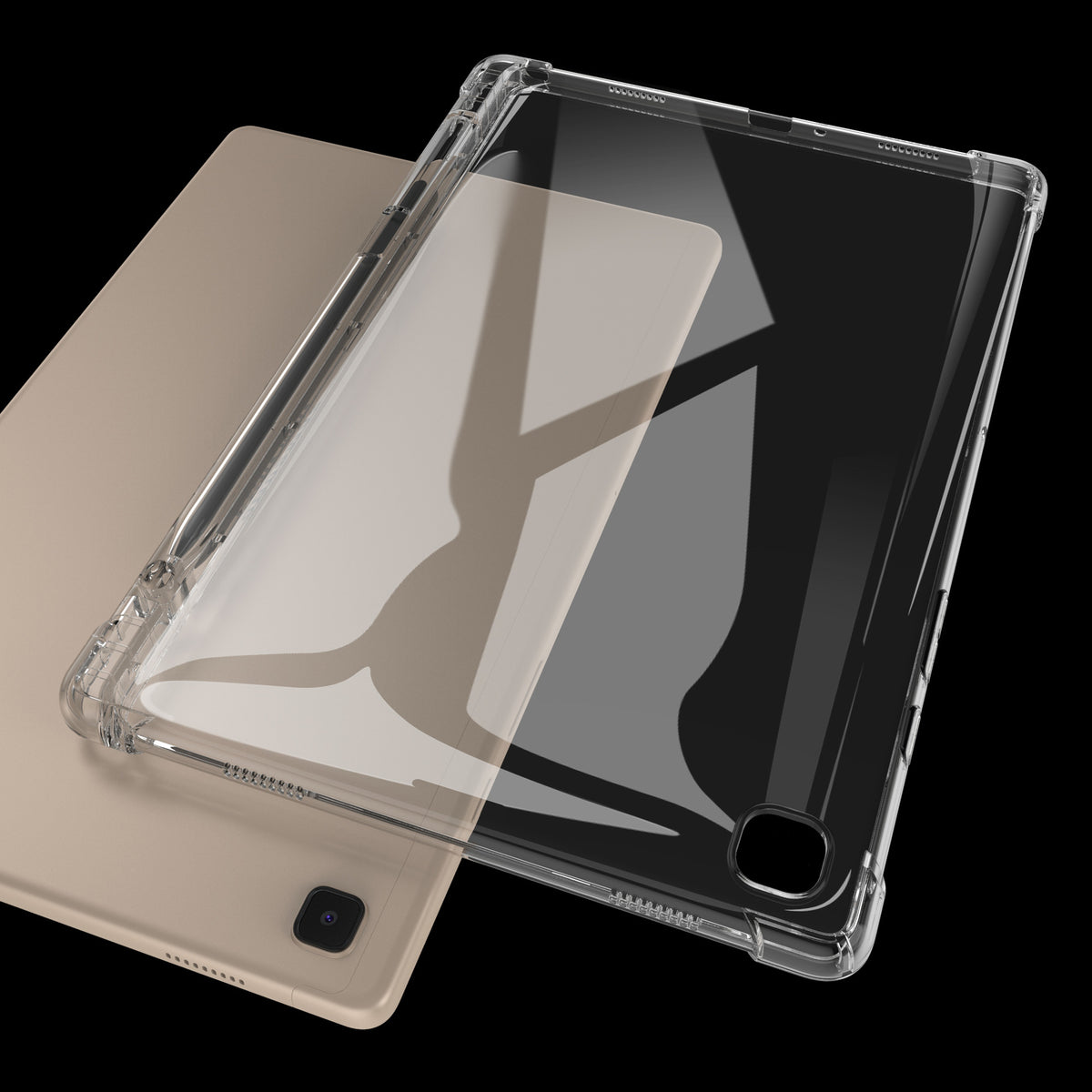navor Galaxy Tab A7 Lite 8.7” 2021 Clear Case with Pencil Holder
