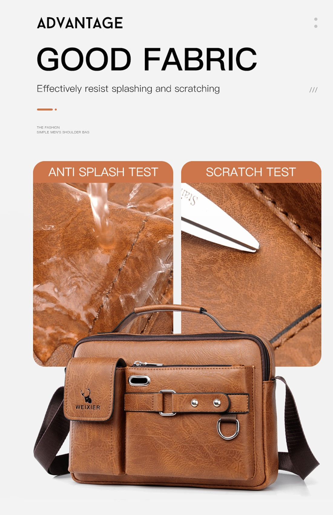 navor Men's Small Multipurpose PU Leather Shoulder/ Messenger Bag