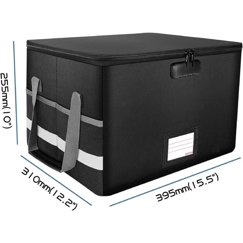 navor Fireproof Document Storage Box with Lock & Waterproof