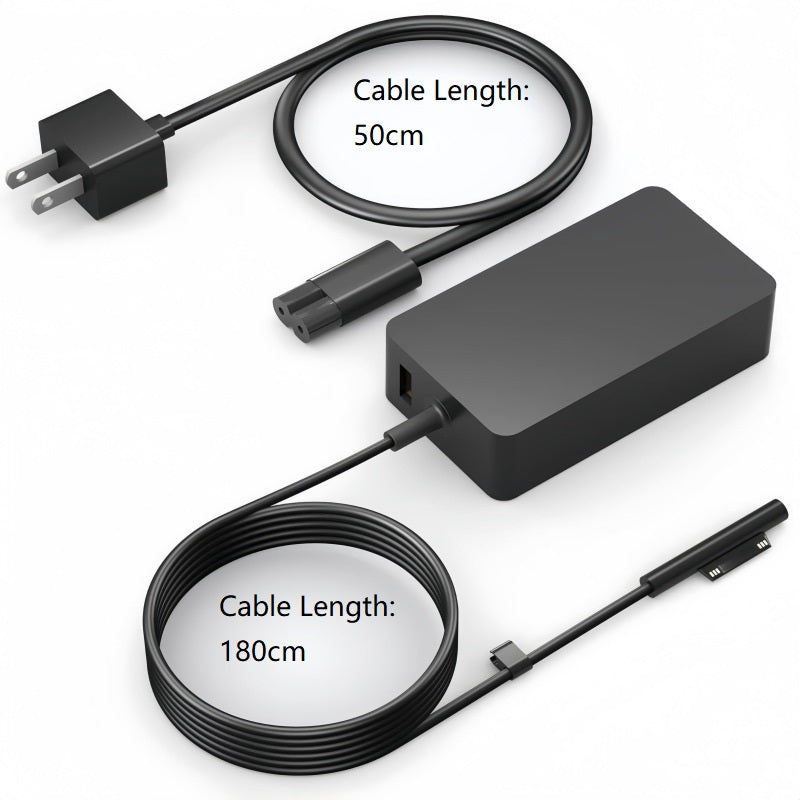 navor 65W Surface Charger for Pro 11/10/9/8/7+/7/6/5/4/3/X, Laptop 6/5/4/3/2/1, Go 3/2/1, Book 3/2/1, Studio 1 i5