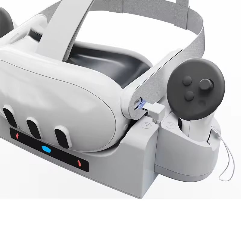 Navor Charging Dock Station for Quest 3 VR Headset & Controllers, Fast Charging Stand with LED Indicator