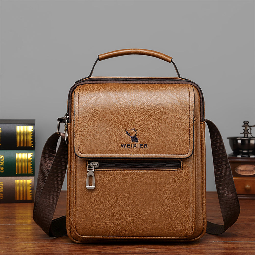 navor Men's Small Multipurpose PU Leather Shoulder/ Messenger Bag