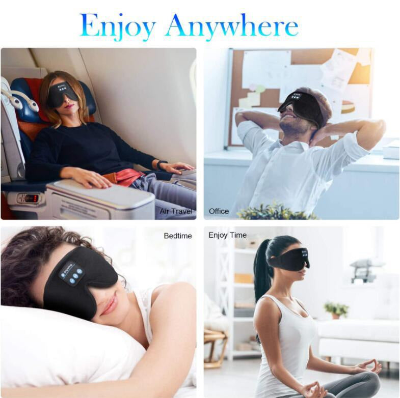 navor for Bluetooth Sleep Headphones Eye Mask with HD Stereo Wireless Audio