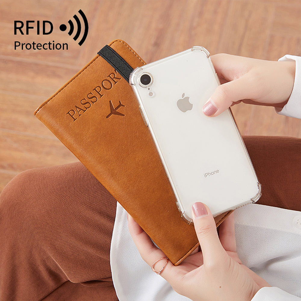 navor PU Leather Passport / Travel Document Holder