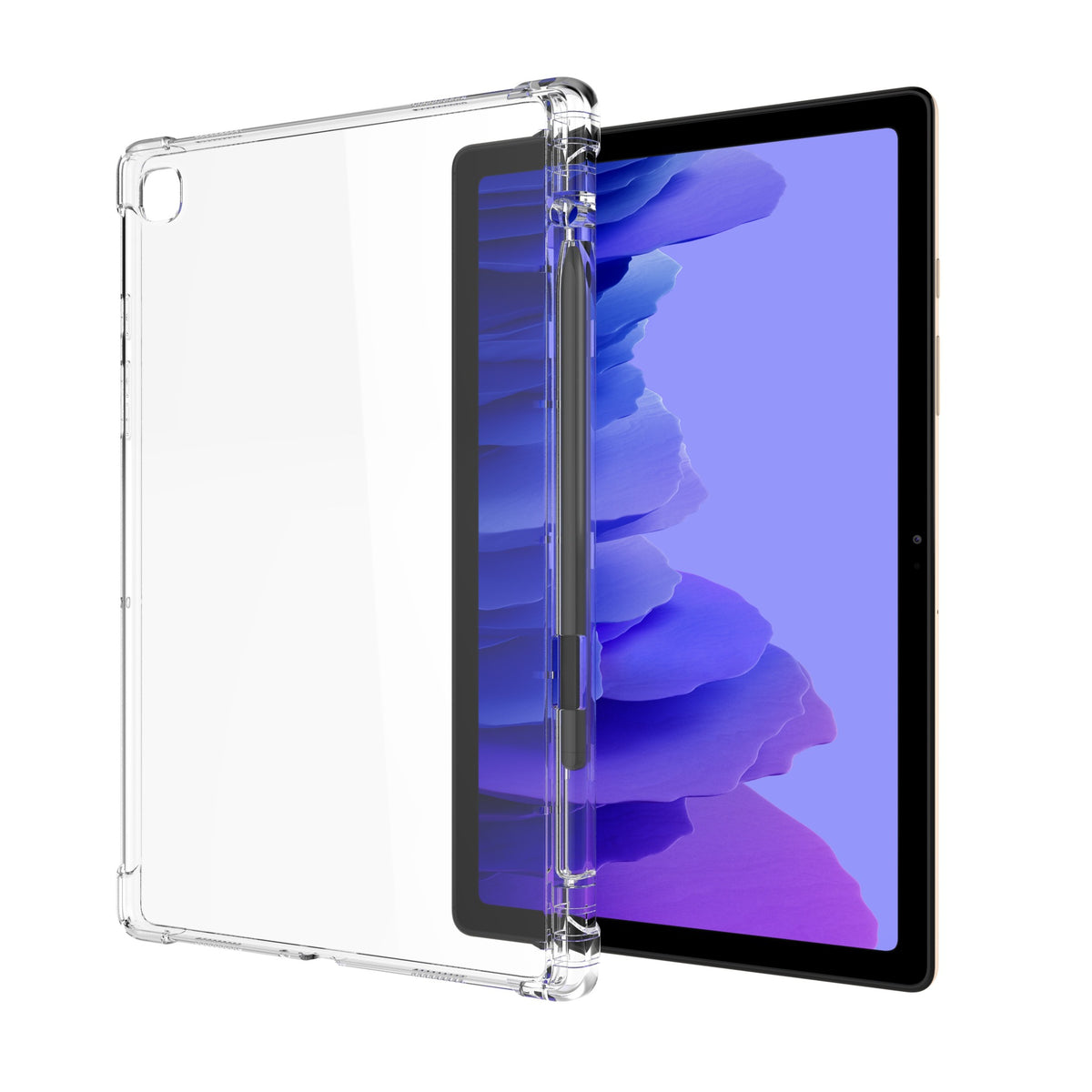 navor Galaxy Tab A7 Lite 8.7” 2021 Clear Case with Pencil Holder