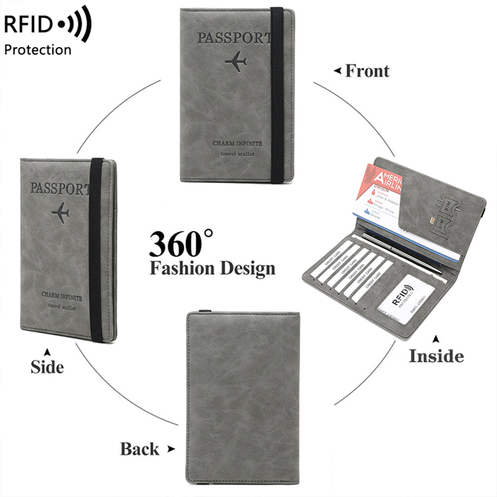 navor PU Leather Passport / Travel Document Holder