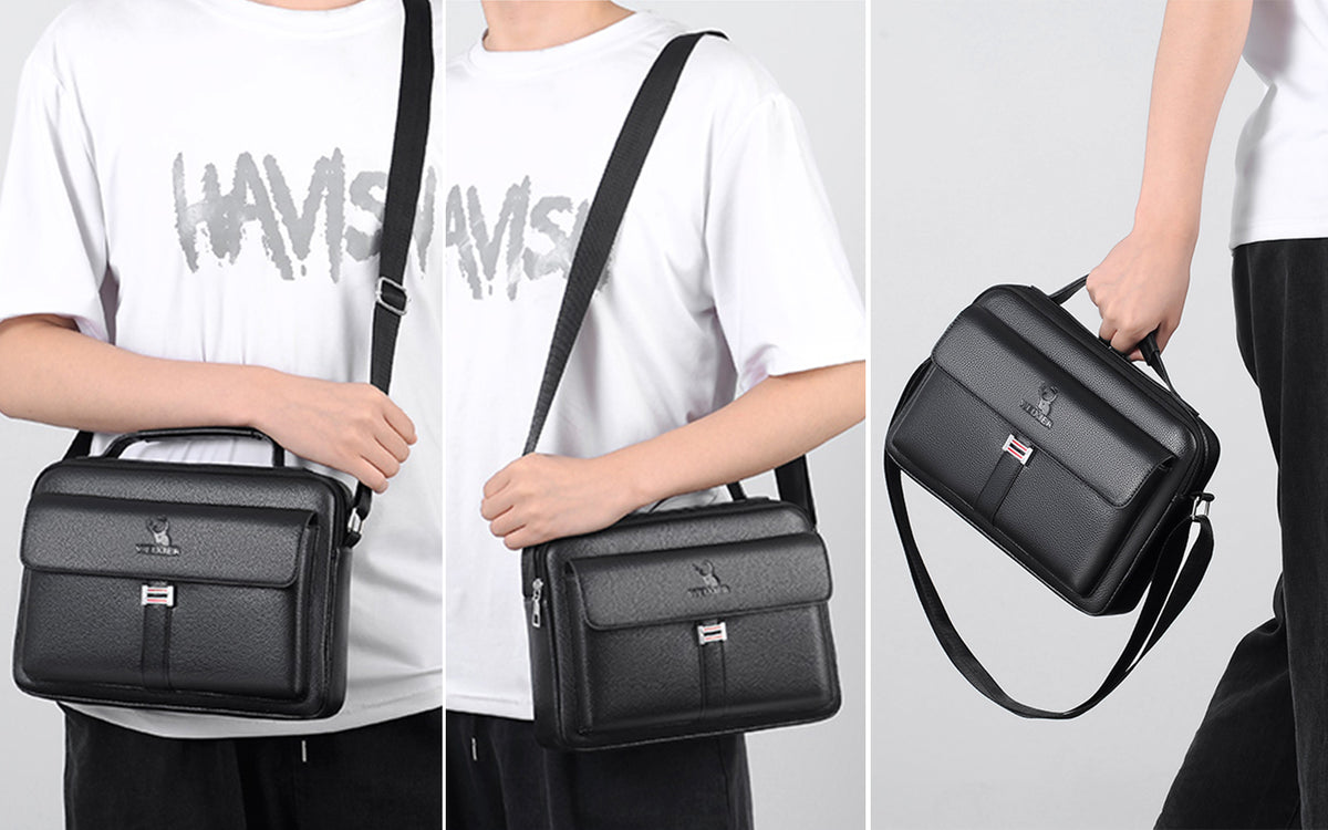 navor Men's Small Multipurpose PU Leather Shoulder/ Messenger Bag