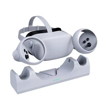 Navor Charging Dock Station for Quest 3 VR Headset & Controllers, Fast Charging Stand with LED Indicator