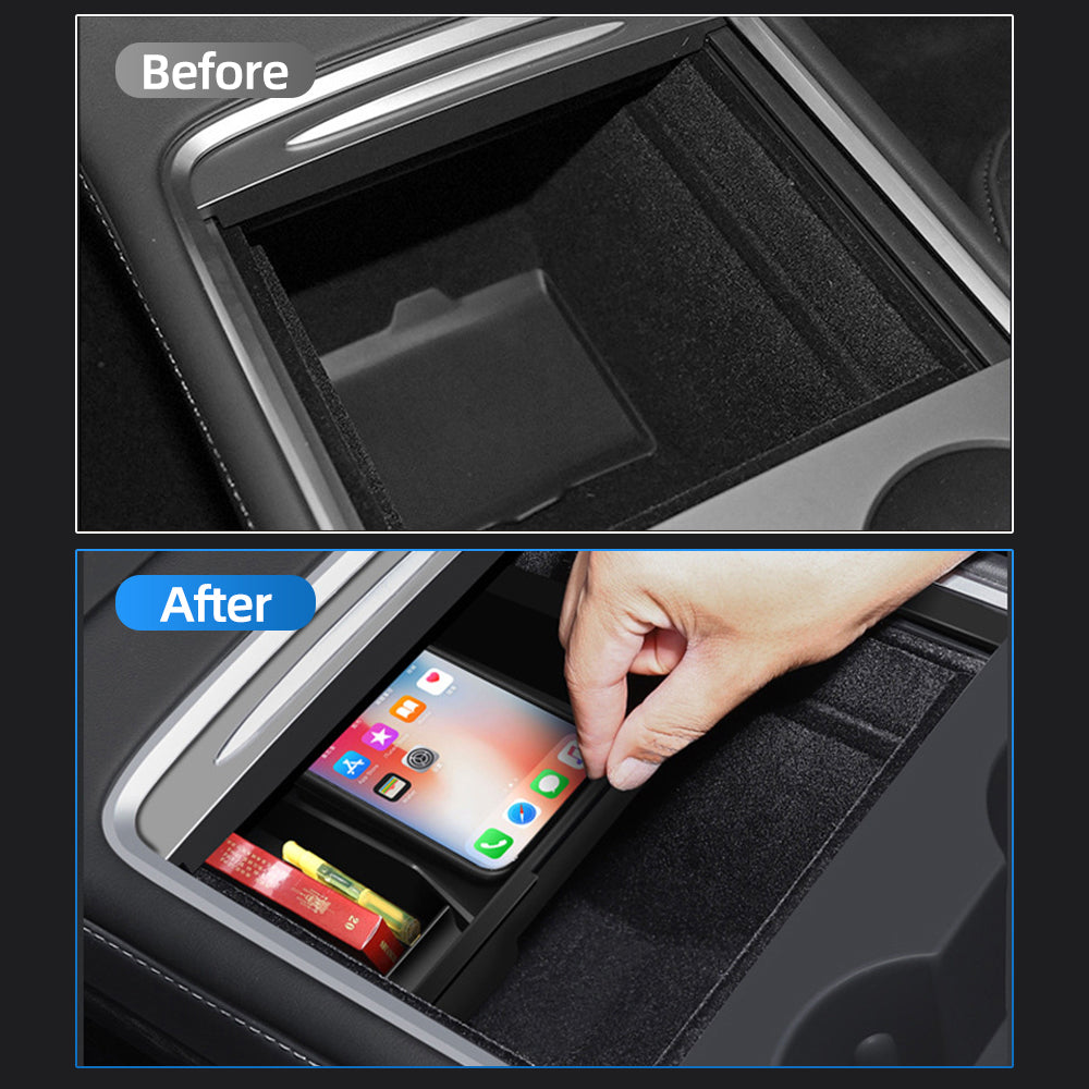 navor Center Console Organizer Tray Compatible with Tesla Model 3 Model Y 2023 2022 2021