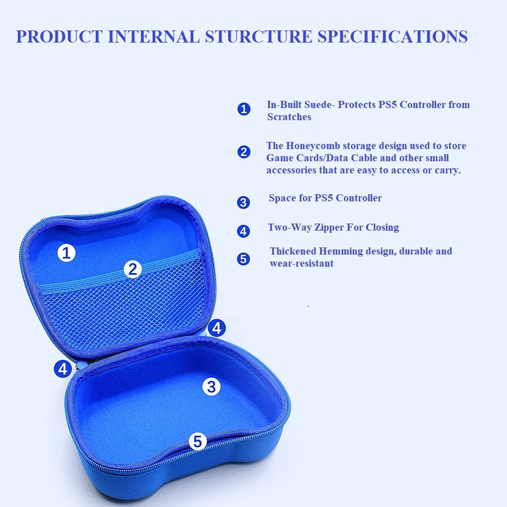 navor Carrying Case for PS5 Game Controller, Protective Travel Organizer