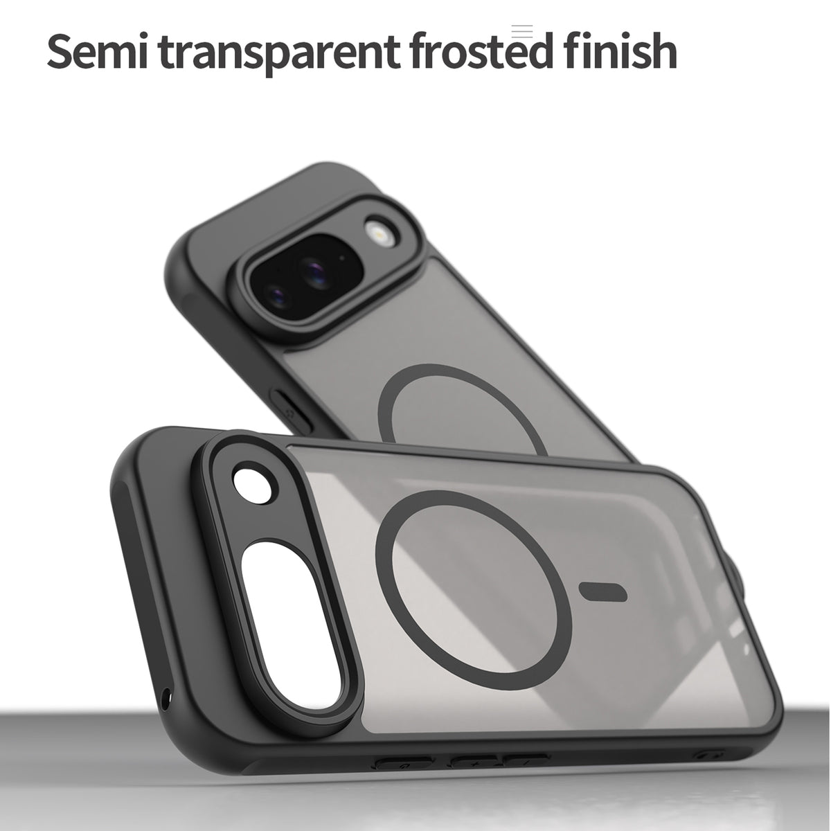 Navor Magnetic Case for Google Pixel 9 2024 with Screen Protector, Shockproof case- Black (Copy)