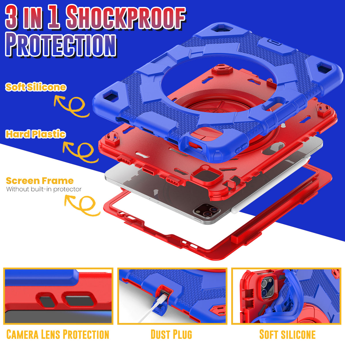 navor Spider Design Kid's Case for iPad Air 4/5 10.9” & iPad Pro 11”