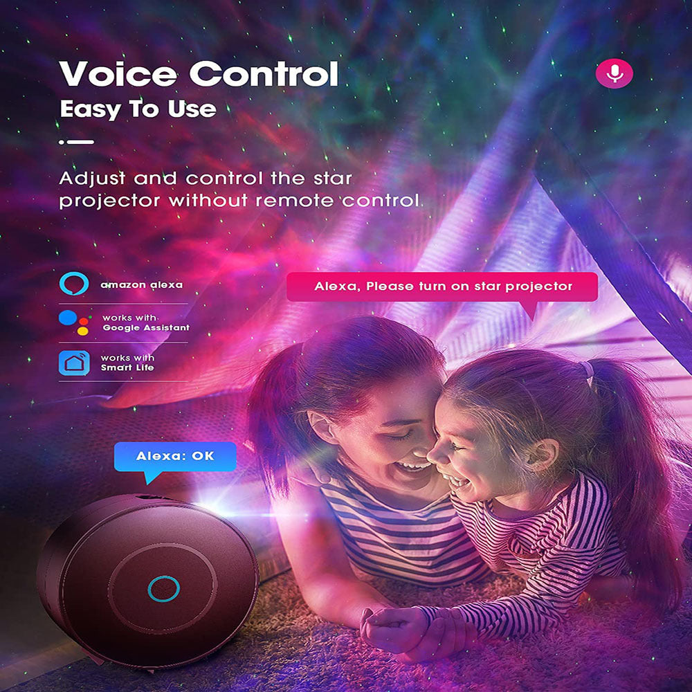 navor Starry Projector Light with Timer, App Control, Voice Control,Moving Star Galaxy