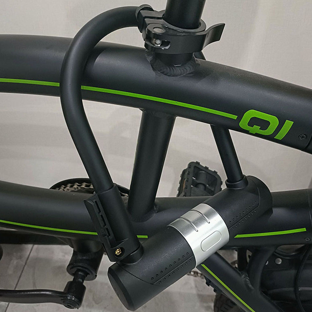 navor U Lock with Steel Cable, Heavy Duty Bicycle Lock, Keyed Anti Theft Bike Security Lock