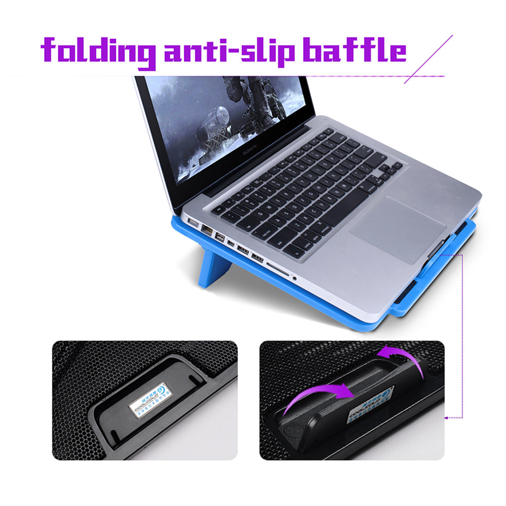 navor Laptop Cooling Pad with 2 Quiet Fans for 10-15.6 Inch Laptop