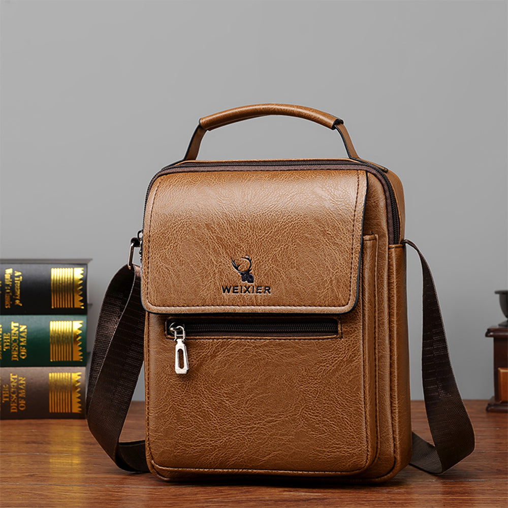 navor Men's Small Multipurpose PU Leather Shoulder/ Messenger Bag