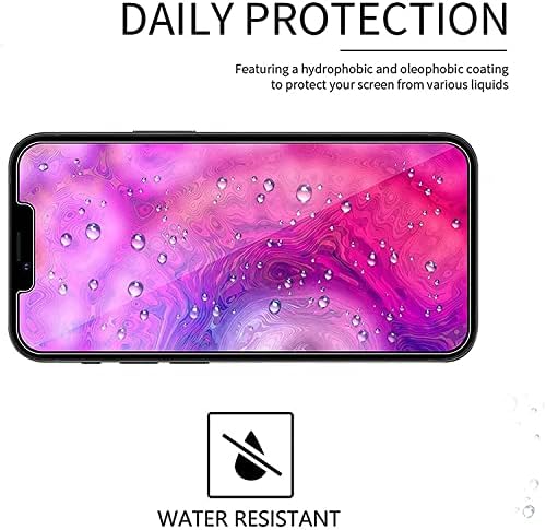 [3+3 PACK] 3 Pack Screen Protector & 3 Pack Camera Lens Protector Compatible with iPhone 13 [6.1 inch]