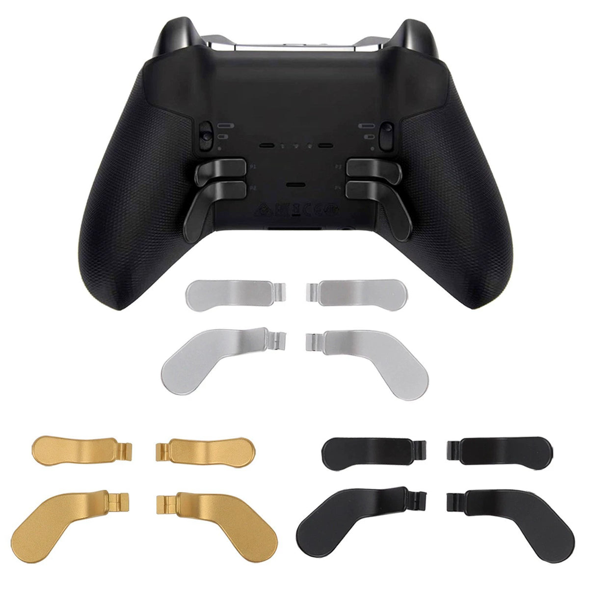 navor 4pcs Stainless Steel Back Paddles Trigger Locks for Xbox Elite Controller