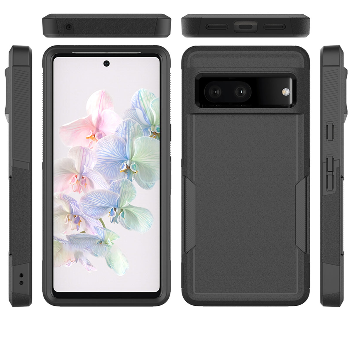 Navor Case Compatible with Google Pixel 7 , 2022 release 6.3-inch,Shockproof Silicone Cover with Screen Protector