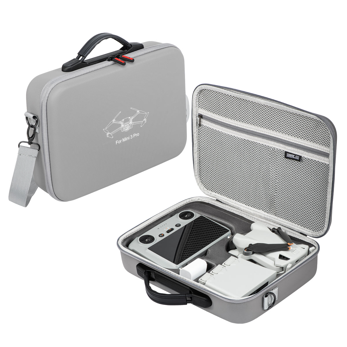 Protective Drone Carrying Case for DJI Mini 3 Pro & Mini 3, Grey