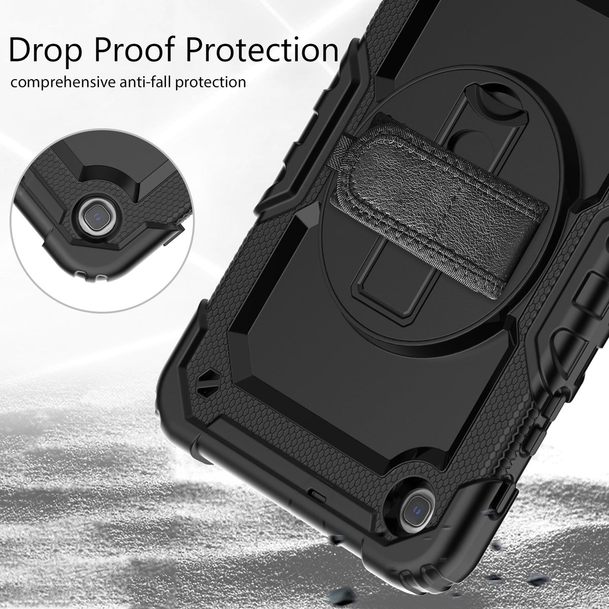 navor Samsung Galaxy Tab A 8.4" (2020), 360 Kickstand Case [BLACK]