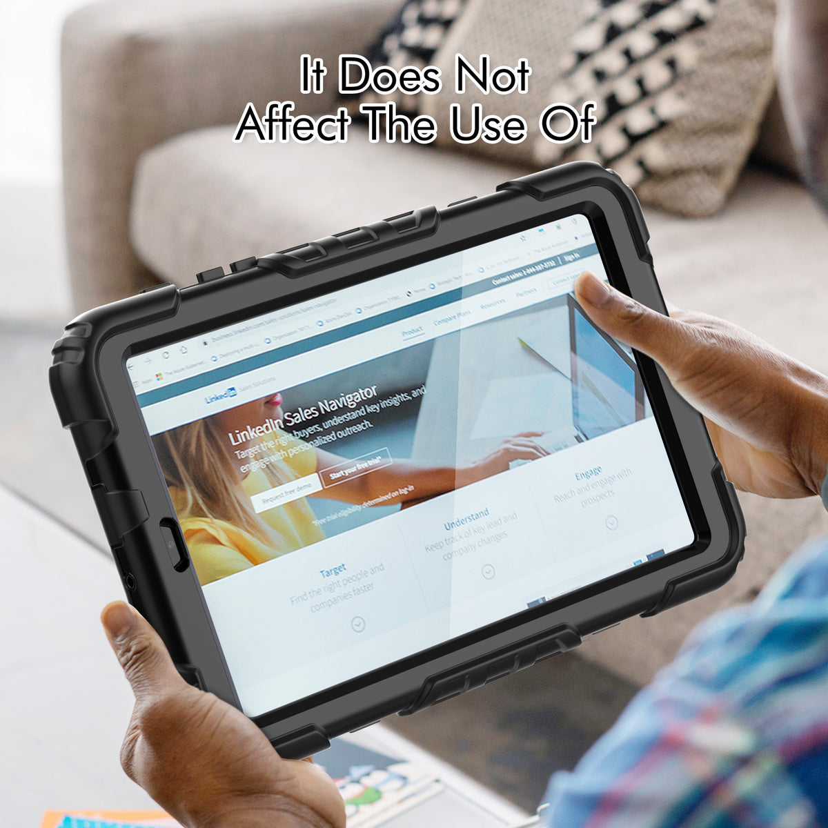 navor Samsung Galaxy Tab A 8.4" (2020), 360 Kickstand Case [BLACK]