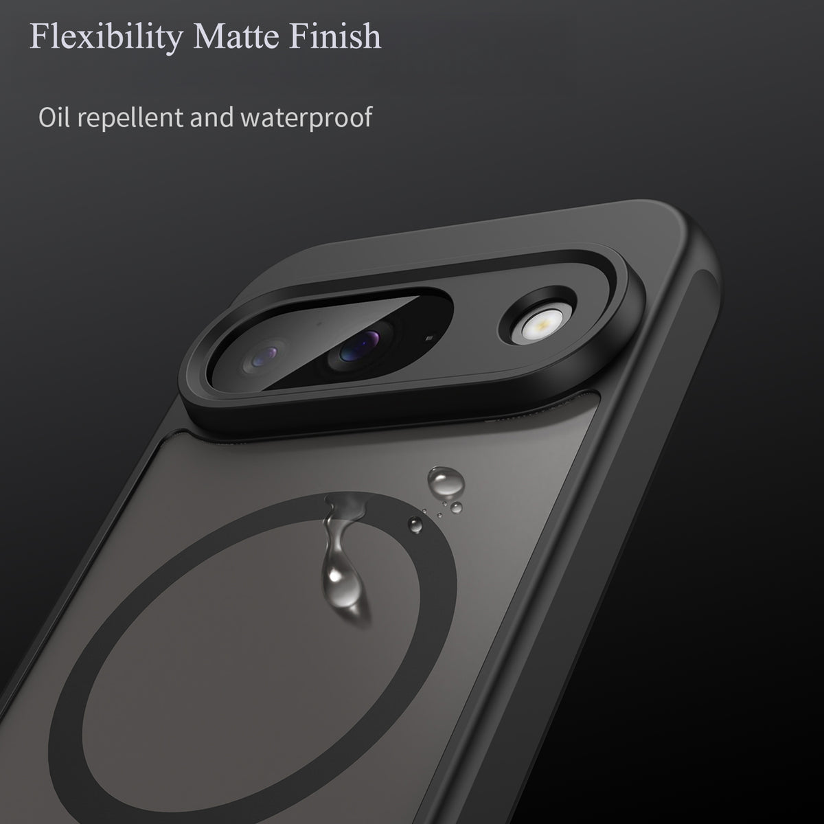 Navor Magnetic Case for Google Pixel 9 2024 with Screen Protector, Shockproof case- Black (Copy)