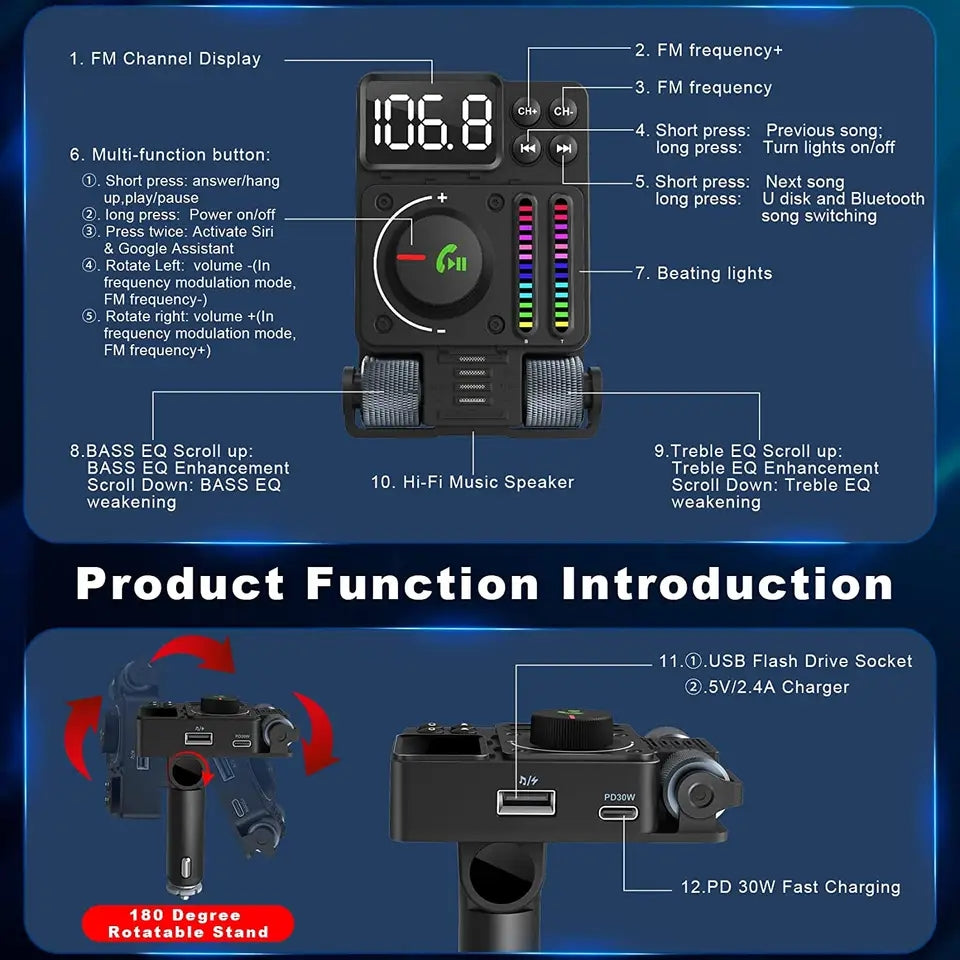 navor Car Wireless FM Transmitter