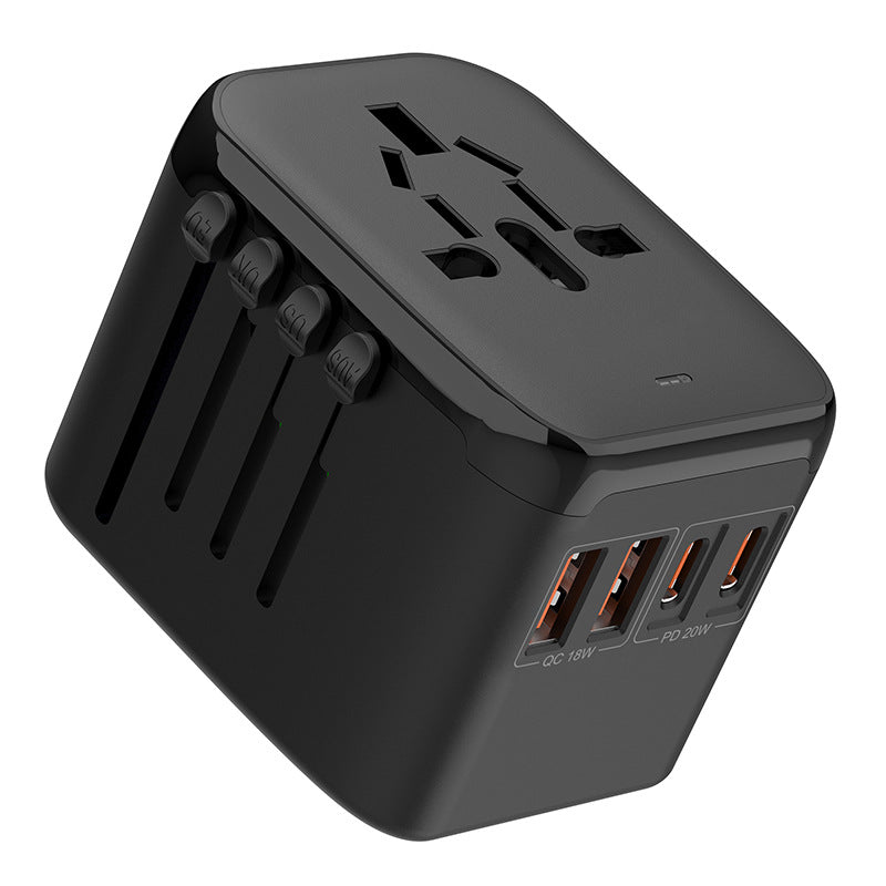 navor Universal Travel Adapter with 2 USB-C & 2 USB-A Ports for International Travel