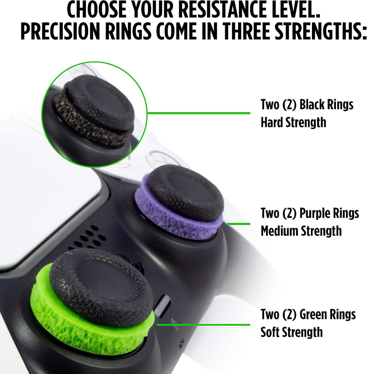 Precision Thumbstick Rings Aim Assistance for Xbox Playstation Switch Pro