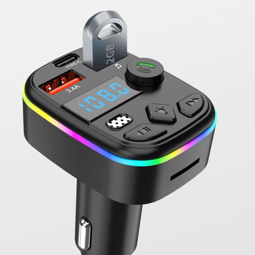 Navor Bluetooth FM Transmitter, Hands-Free Car Adapter with 3.4A Charger