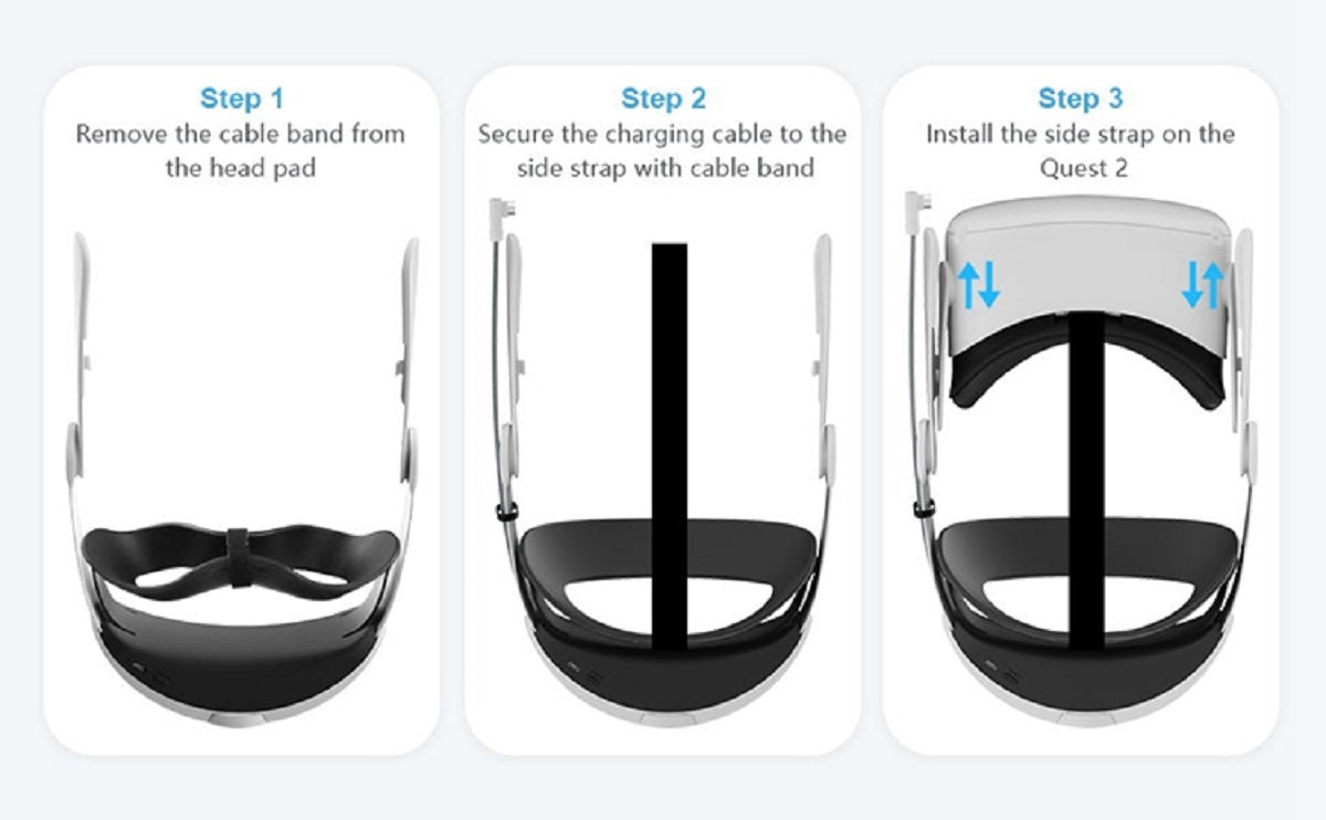 navor Battery Pack  10000mAh  Head Strap for Oculus Quest 2
