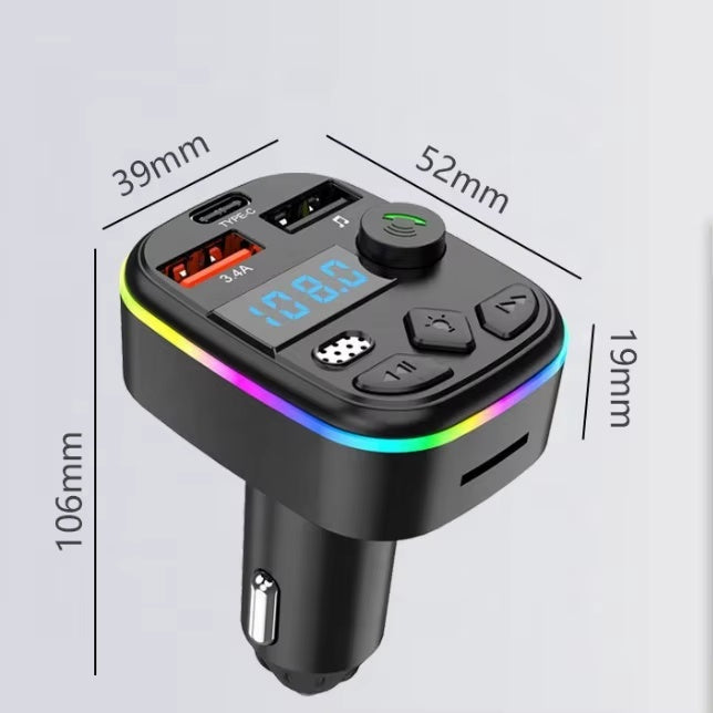 Navor Bluetooth FM Transmitter, Hands-Free Car Adapter with 3.4A Charger