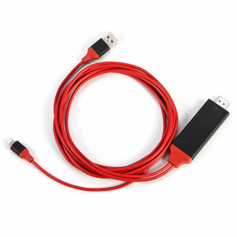 navor HDMI Adapter Cable for iPhone 1080P Plug & Play Transmit HDTV for Projector