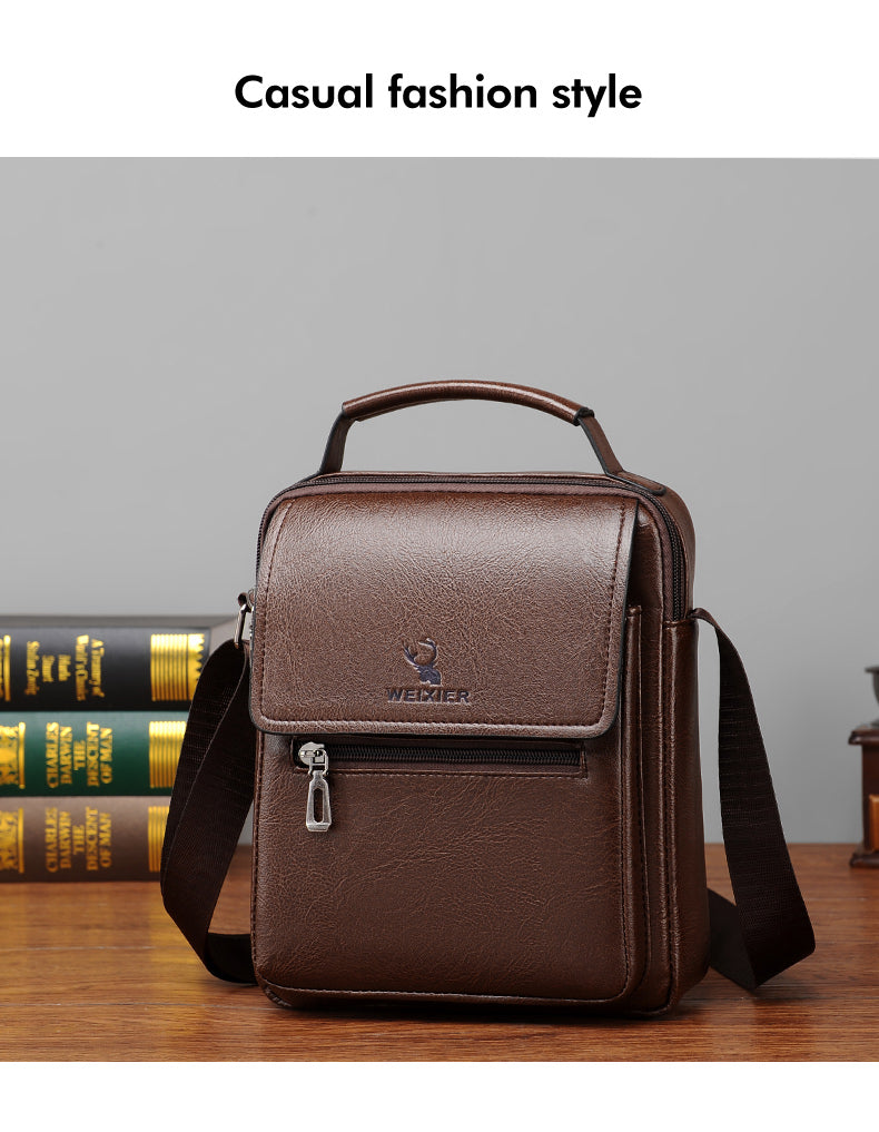 navor Men's Small Multipurpose PU Leather Shoulder/ Messenger Bag