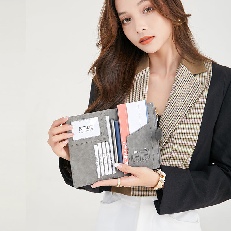 navor PU Leather Passport / Travel Document Holder