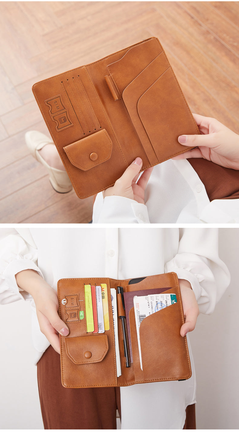 navor PU Leather Passport / Travel Document Holder