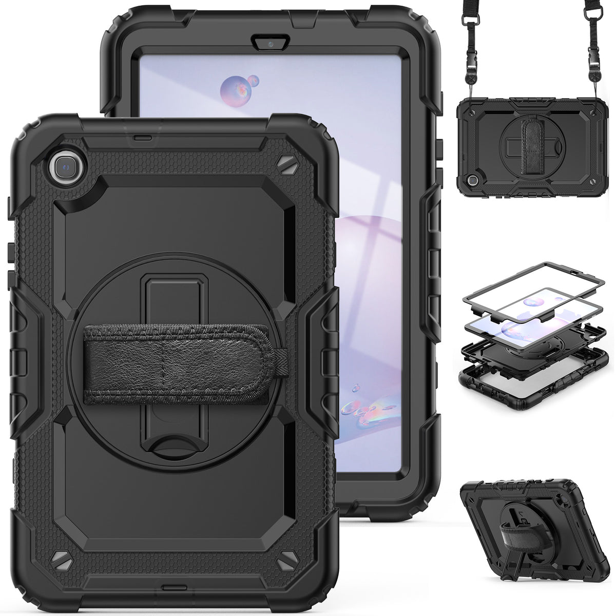 navor Samsung Galaxy Tab A 8.4" (2020), 360 Kickstand Case [BLACK]