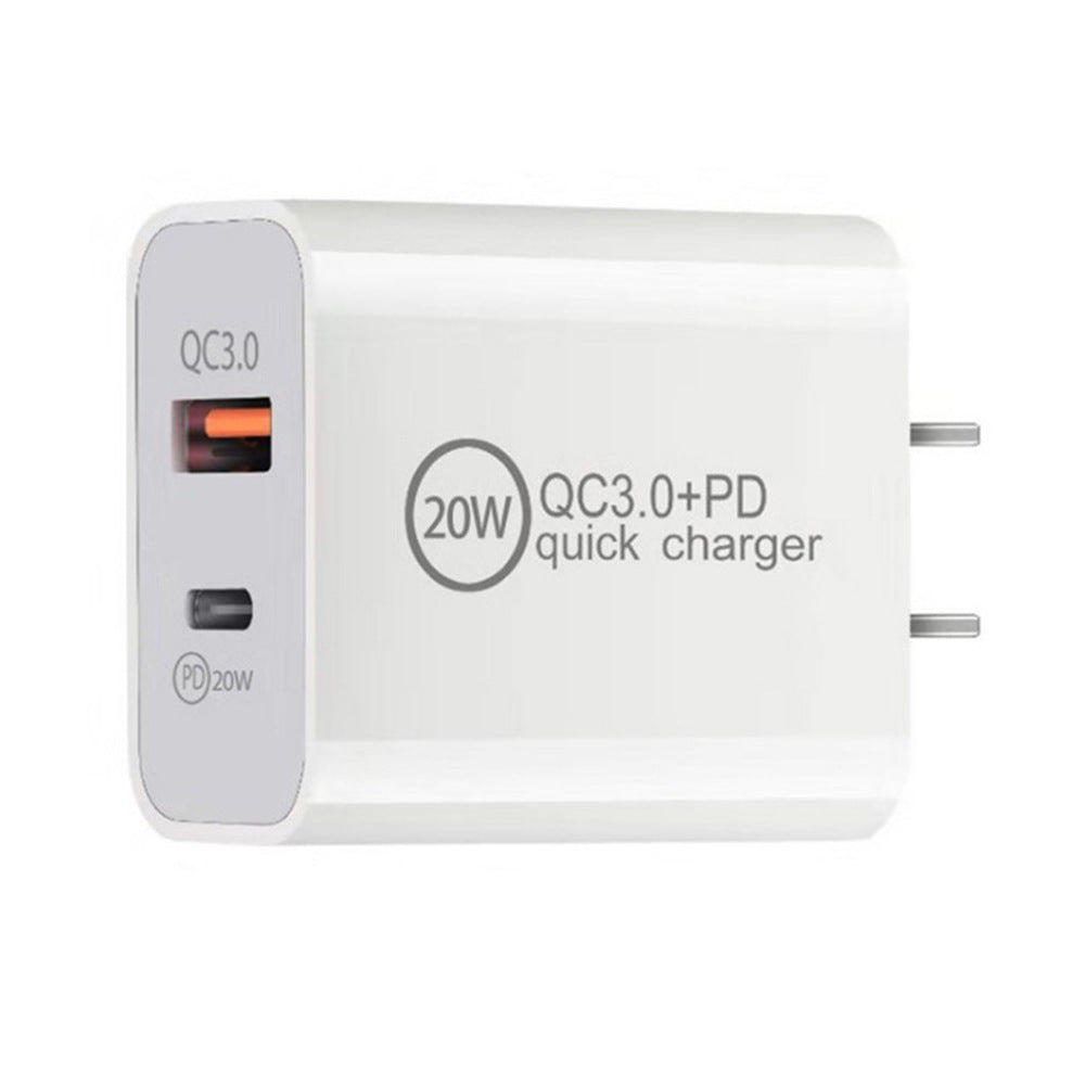 navor 20W USB-C Wall Charger with USB-A PD QC3.0 Fast Charging Adapter