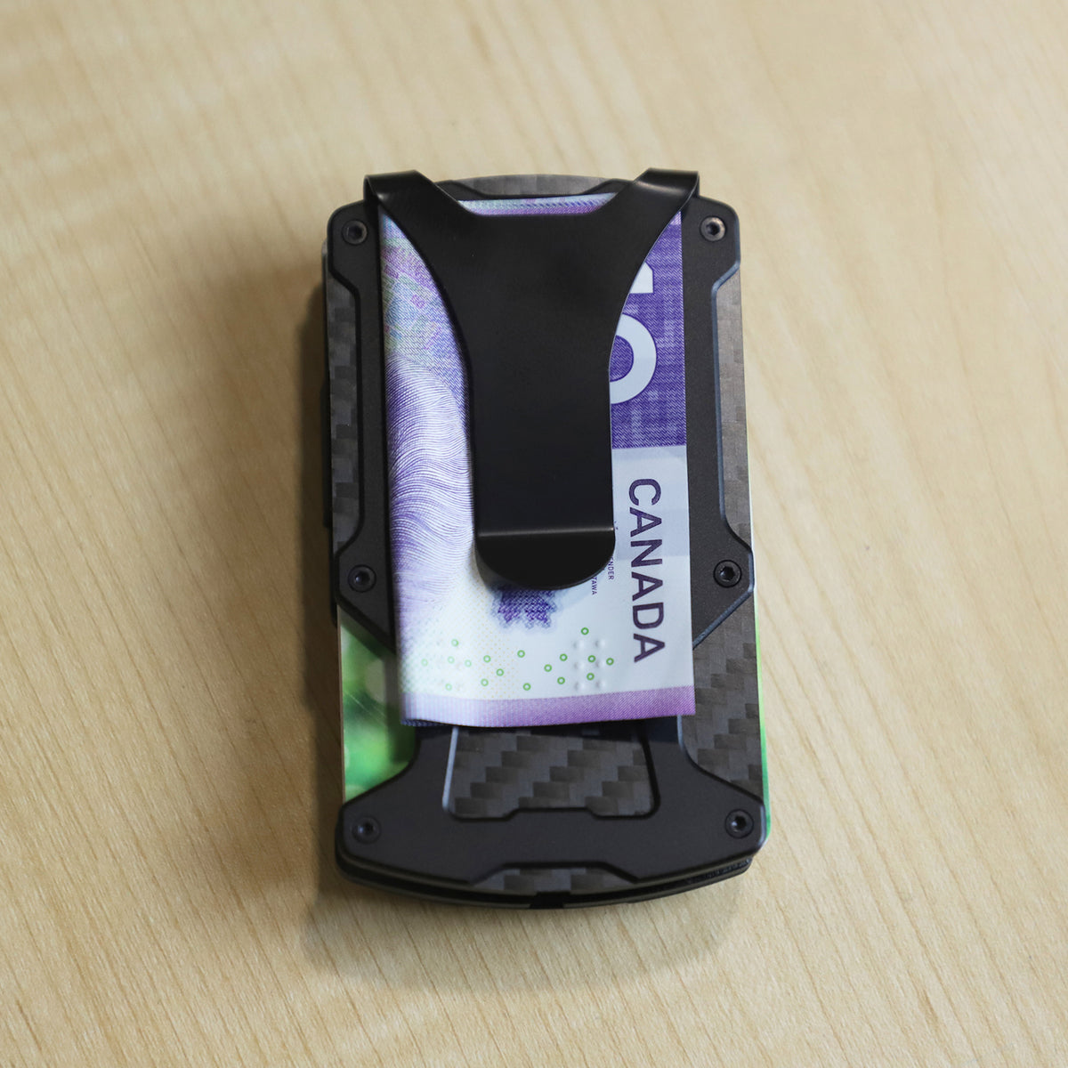 navor Minimalist Wallet with AirTag Holder, Money Clip, RFID Blocking